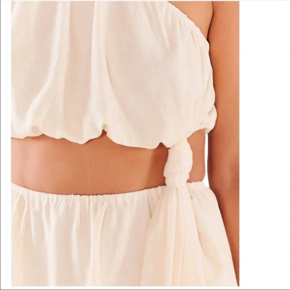 Farm Rio Off-White One Shoulder Dress - Picture 4 of 6